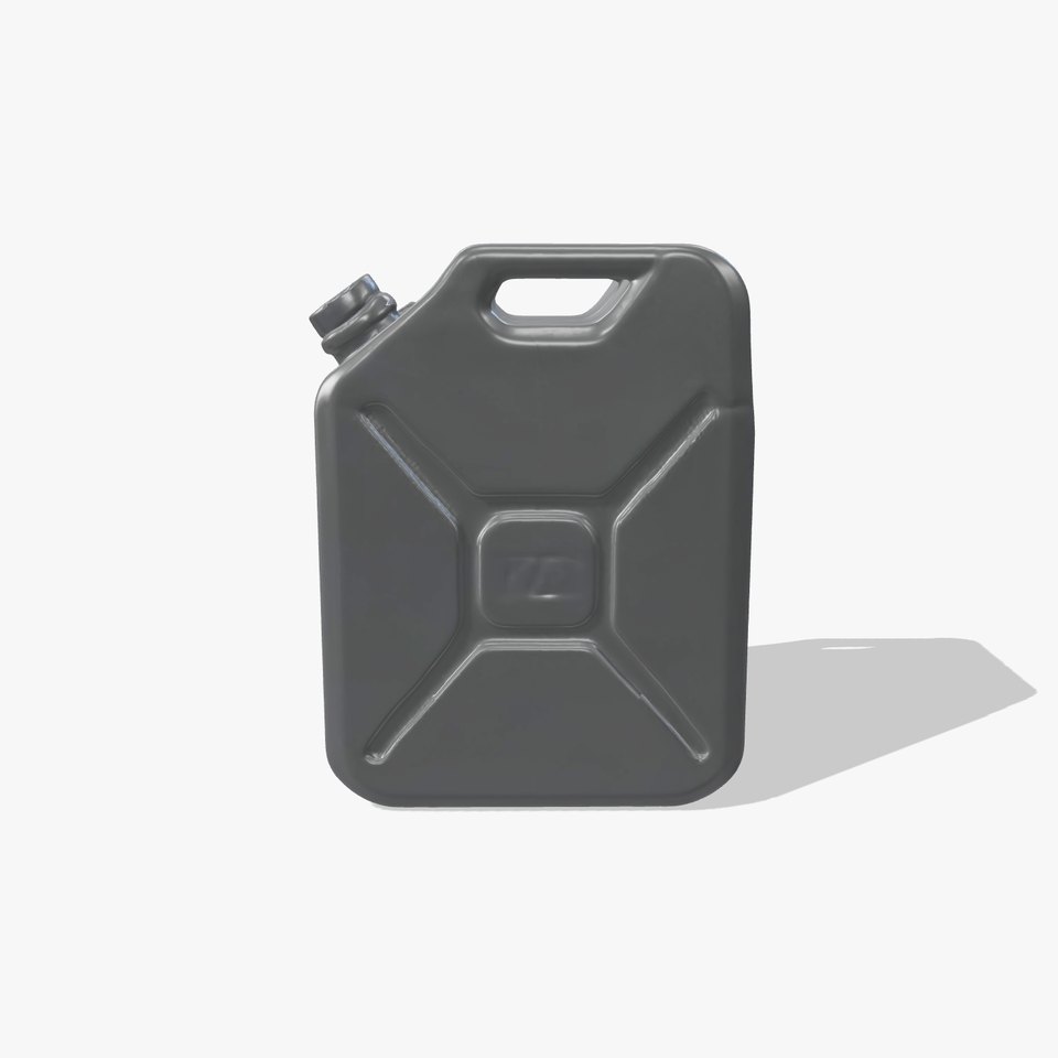 Sleek Black Jerrycan model pack